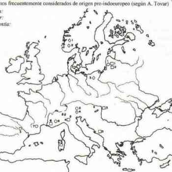 Click para ampliar. Pulsa en el nombre para ver la ficha. Topónimos frecuentemente considerados de origen preindoeuropeo(según A.Tovar)